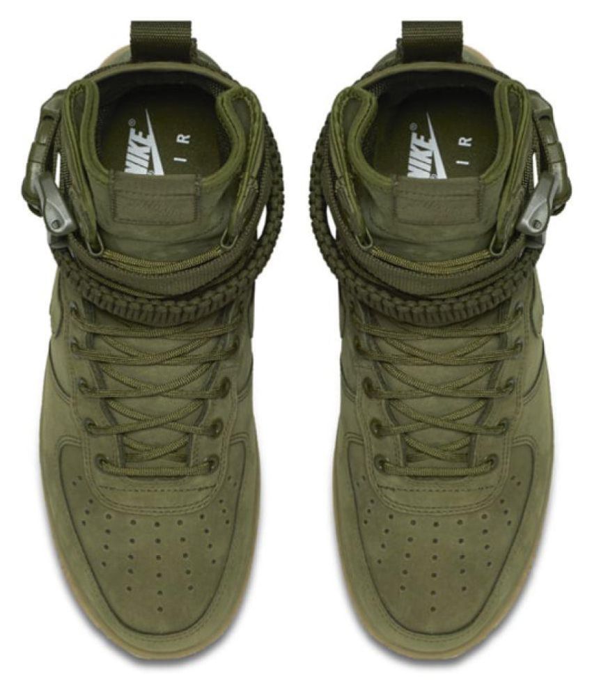 nike air force sf1 green training shoes