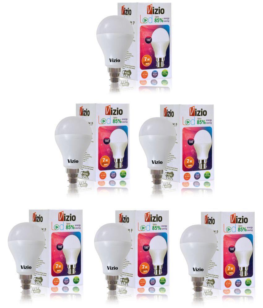     			Vizio 7W LED Bulbs Natural White - Pack of 6