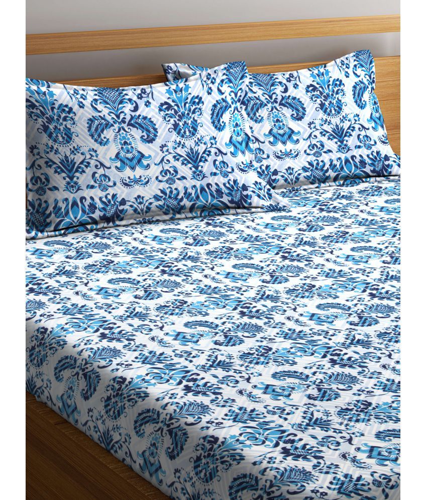 Bombay Dyeing Cotton Double Bedsheet with 2 Pillow Covers Buy Bombay
