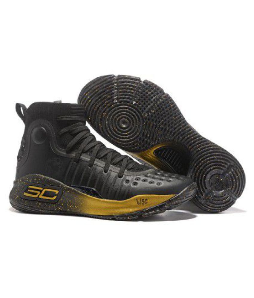 Under Armour STEPHEN CURRY 4 Black Basketball Shoes - Buy Under Armour ...