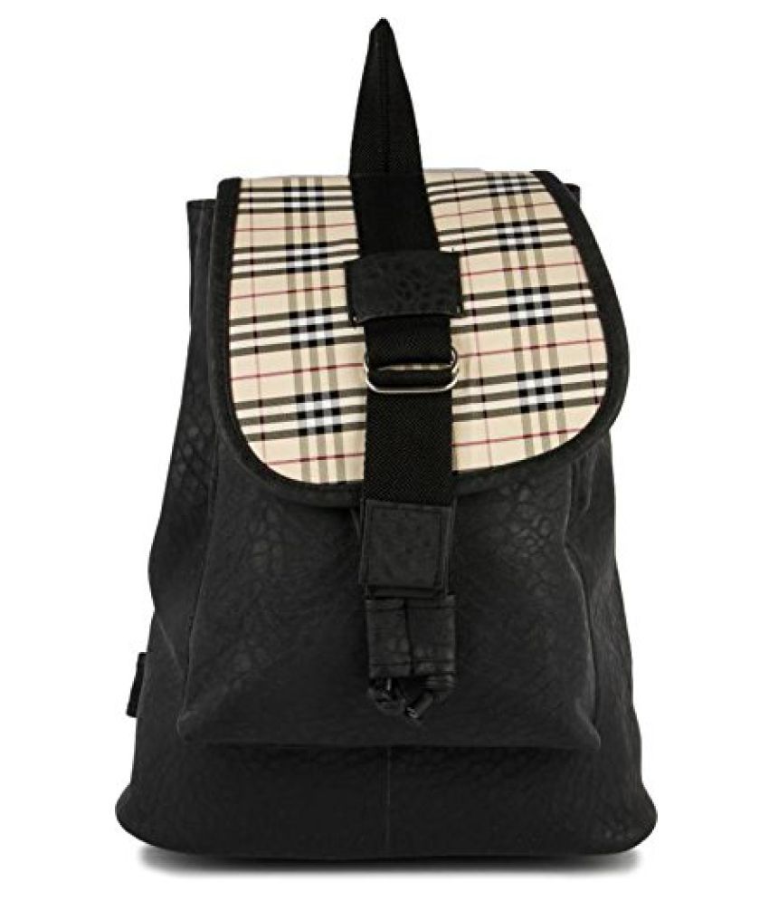Bizarre Vogue Stylish College Bags Backpacks For Women & Girls (Black