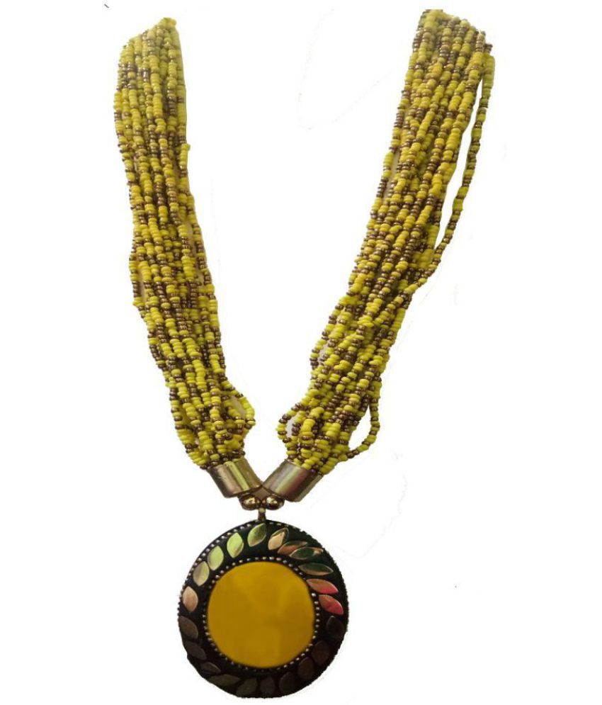 Chanderkash Yellow & Gold Color Handicraft Jewellery Designer ...