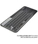 COSMOS Ultra Thin silicone soft keyboard cover skin for Logitech Wireless Touch Keyboard K400 and K400r (Black)