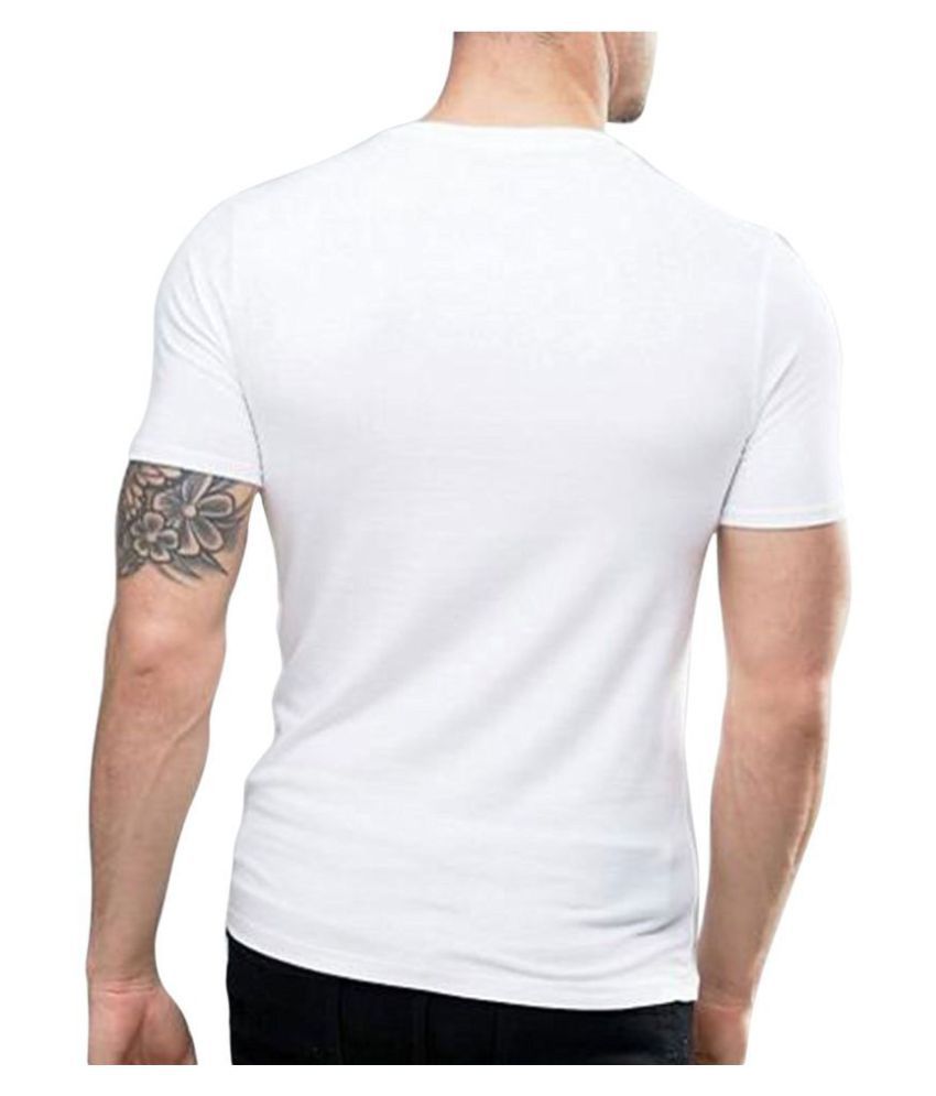 BD Fashion White Round T-Shirt Pack of 1 - Buy BD Fashion White Round T ...