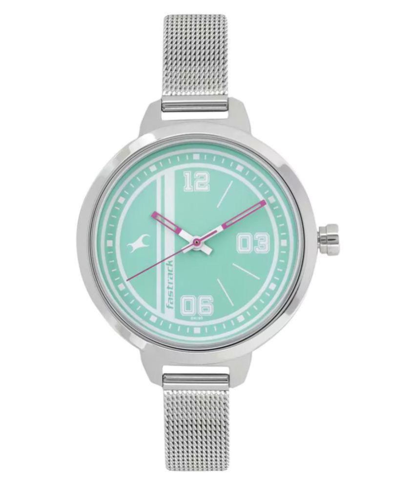 Fastrack Varsity Green Dial Analog Watch for Women  