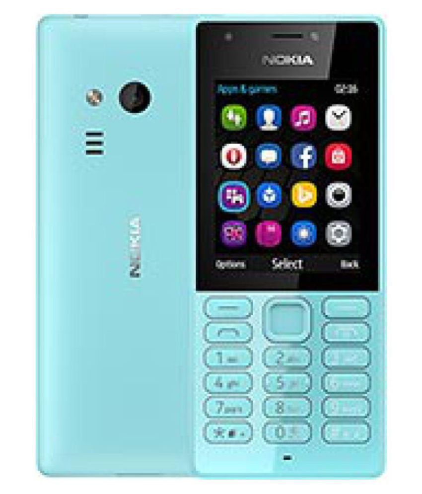 Nokia 216 Dual Sim Sky Blue - Feature Phone Online at Low ...