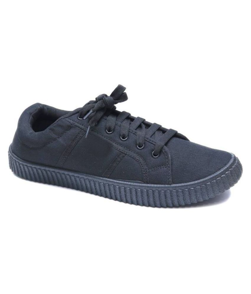 boys black canvas shoes