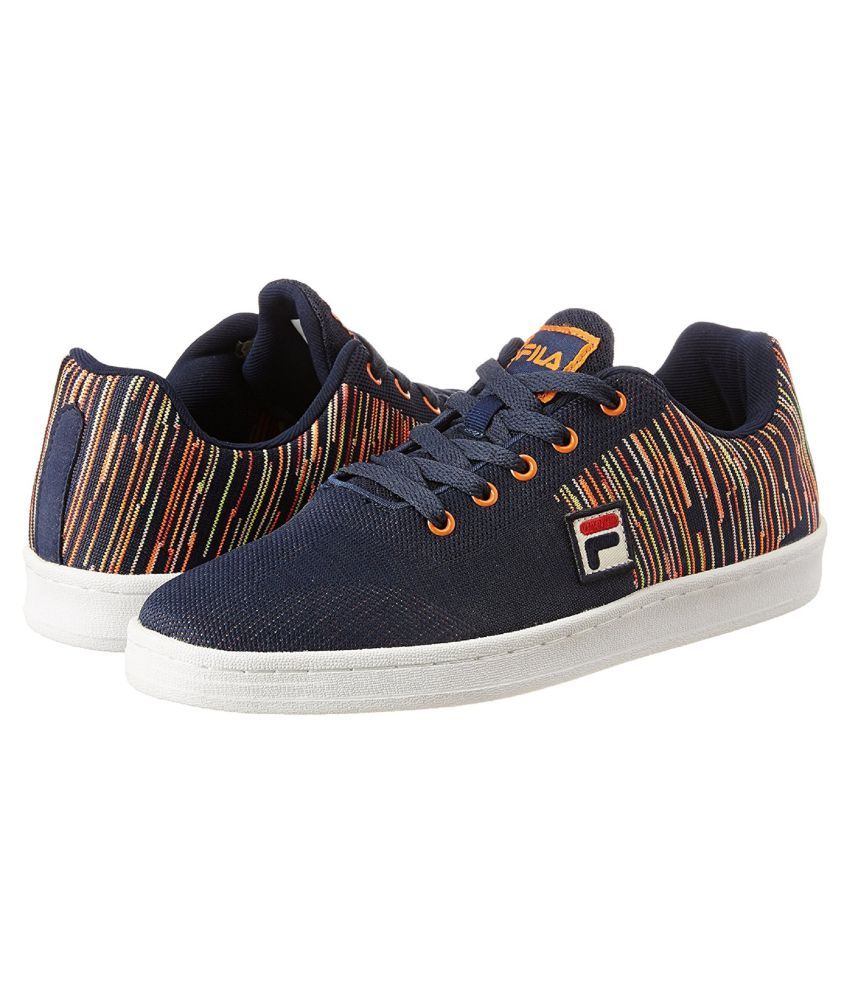 multi colored fila shoes