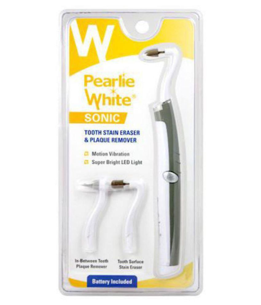 Pearlie White Sonic Tooth Stain Eraser With Plaque Remover ...