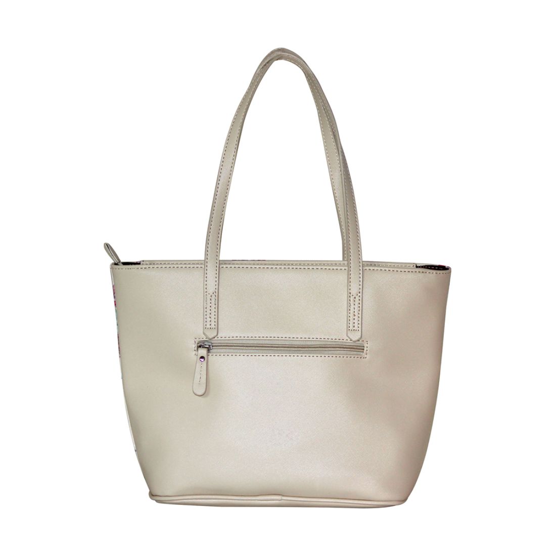 Caprese White Faux Leather Tote Bag - Buy Caprese White Faux Leather ...