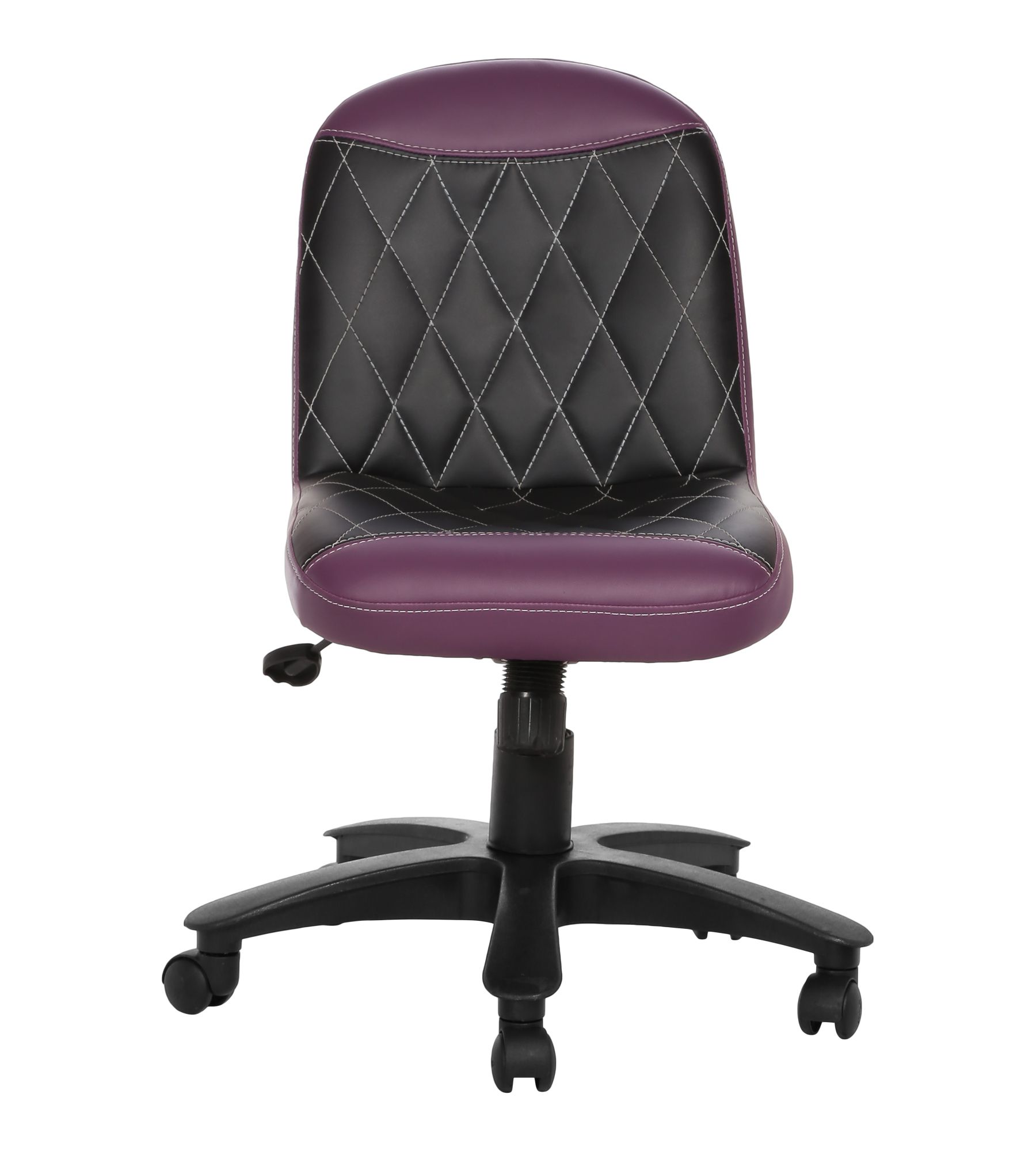 LOW BACK OFFICE CHAIR PURPLE AND BLACK Buy LOW BACK