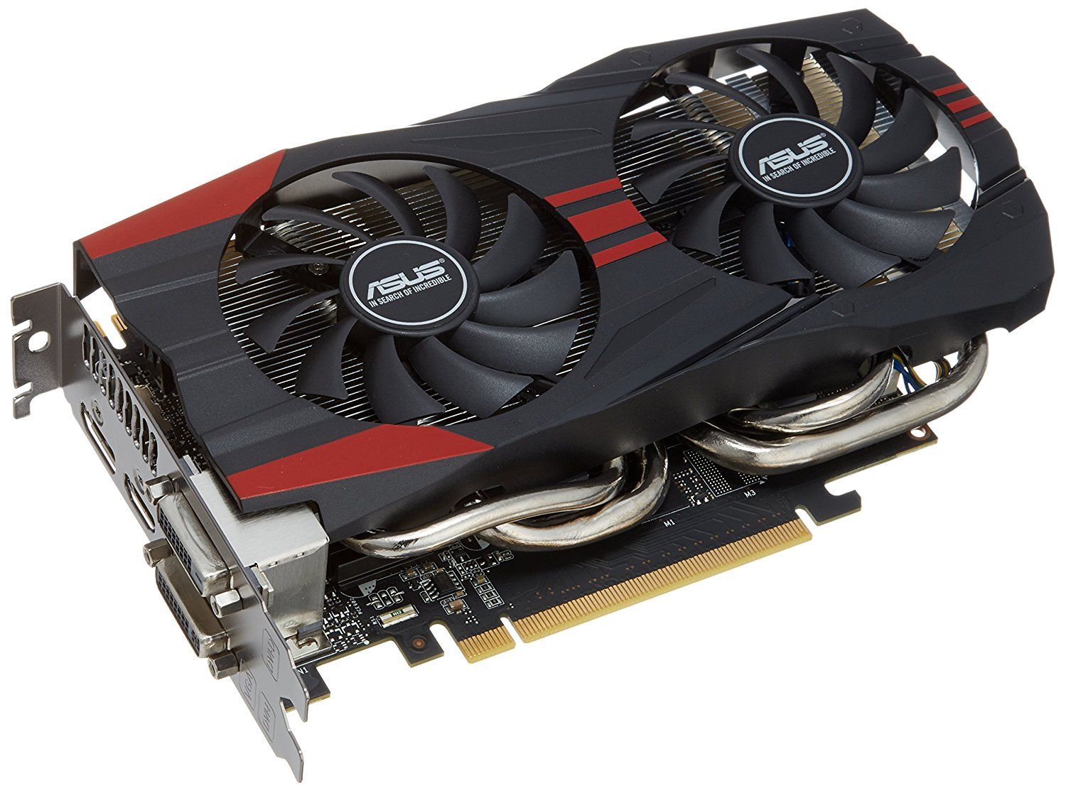     			ASUS GTX760-DC2OC-2GD5 GeForce GTX760 2GB GDDR5 256-bit, DVI-I/DVI-D/ HDMI/DP PCI-Express 3.0 SLI ready Graphic Card OC-selected 1