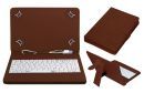 Acm Usb Keyboard Case for Apple Ipad Mini 2 Tablet Cover Stand - Brown