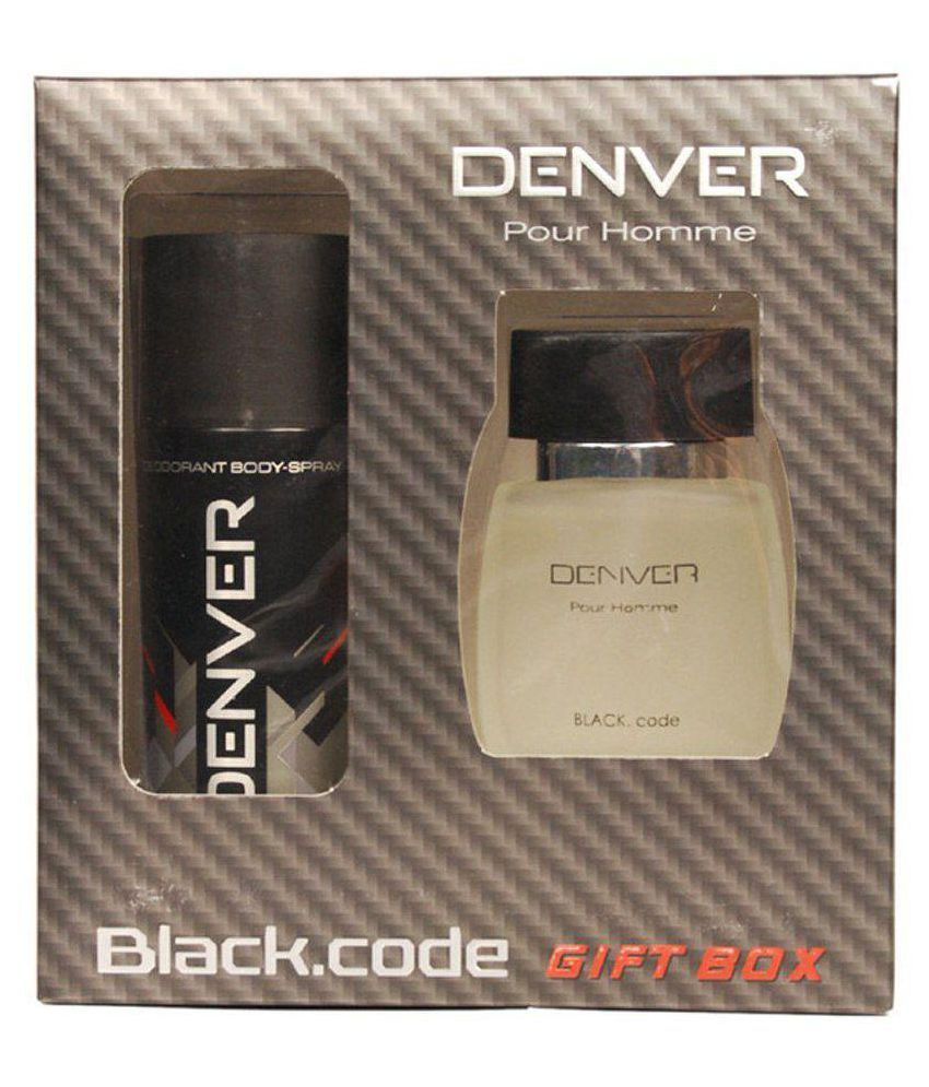 denver black code pocket perfume