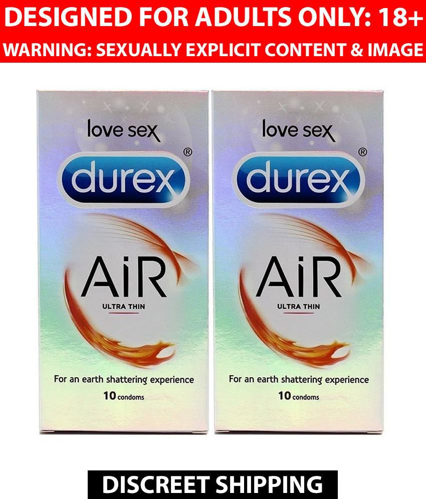 Durex Ultra Thin Air Condoms Pack Of 10 Combo Of 2 Buy Durex Ultra Thin Air Condoms Pack Of 10