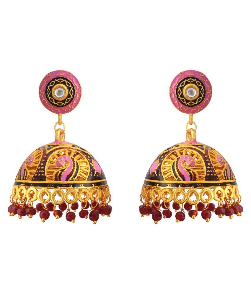 Traditional Meenakari gold plated tokri 