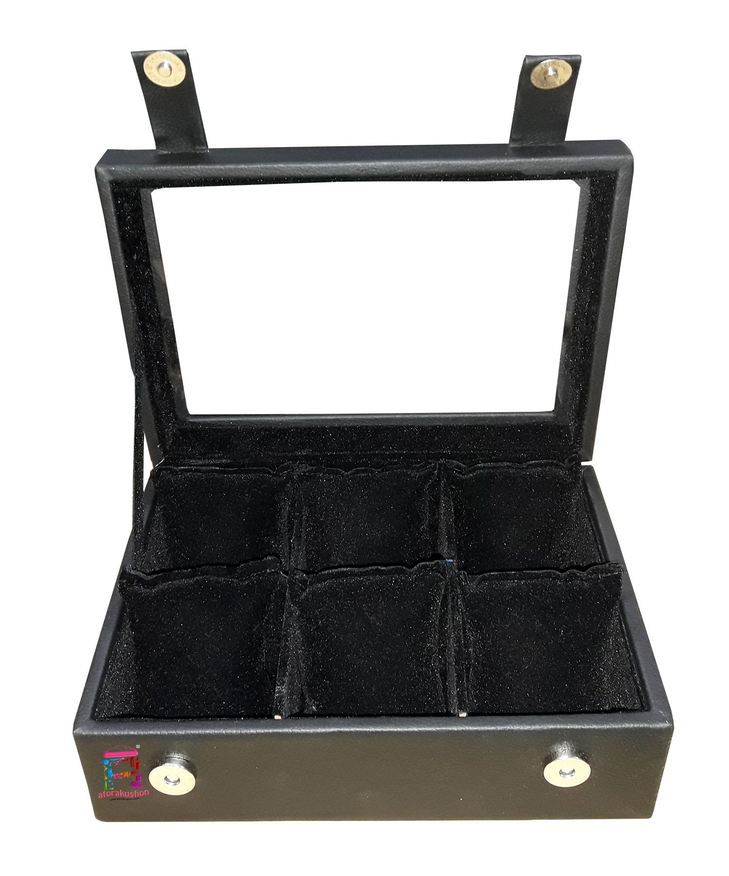 Atorakushon 6 Slot Watch Box Watch Organizer Storage Box Bracelet Holder Jewellery Box Vanity Box Display Case Organizer Leatherette Black Buy Atorakushon 6 Slot Watch Box Watch Organizer Storage Box Bracelet