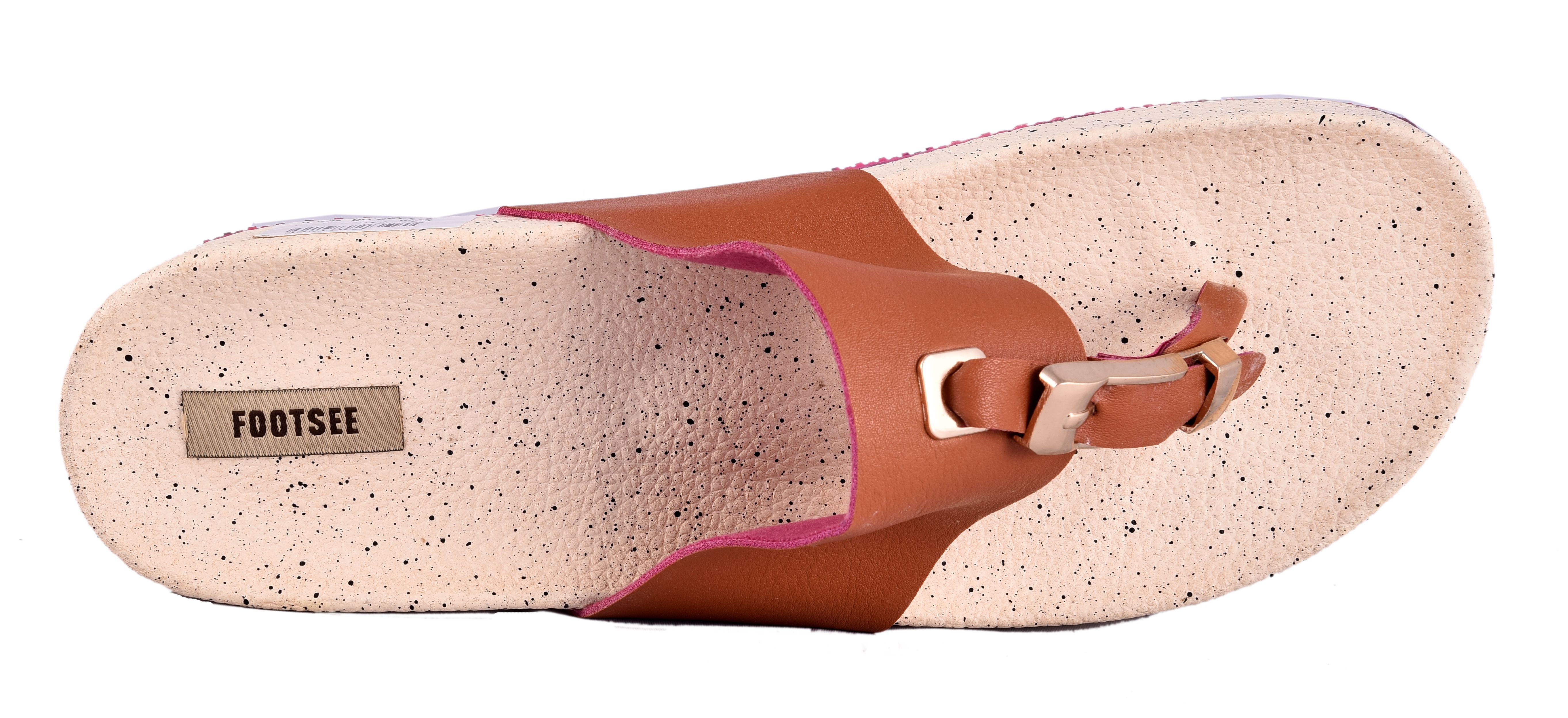 tan flats with black toe