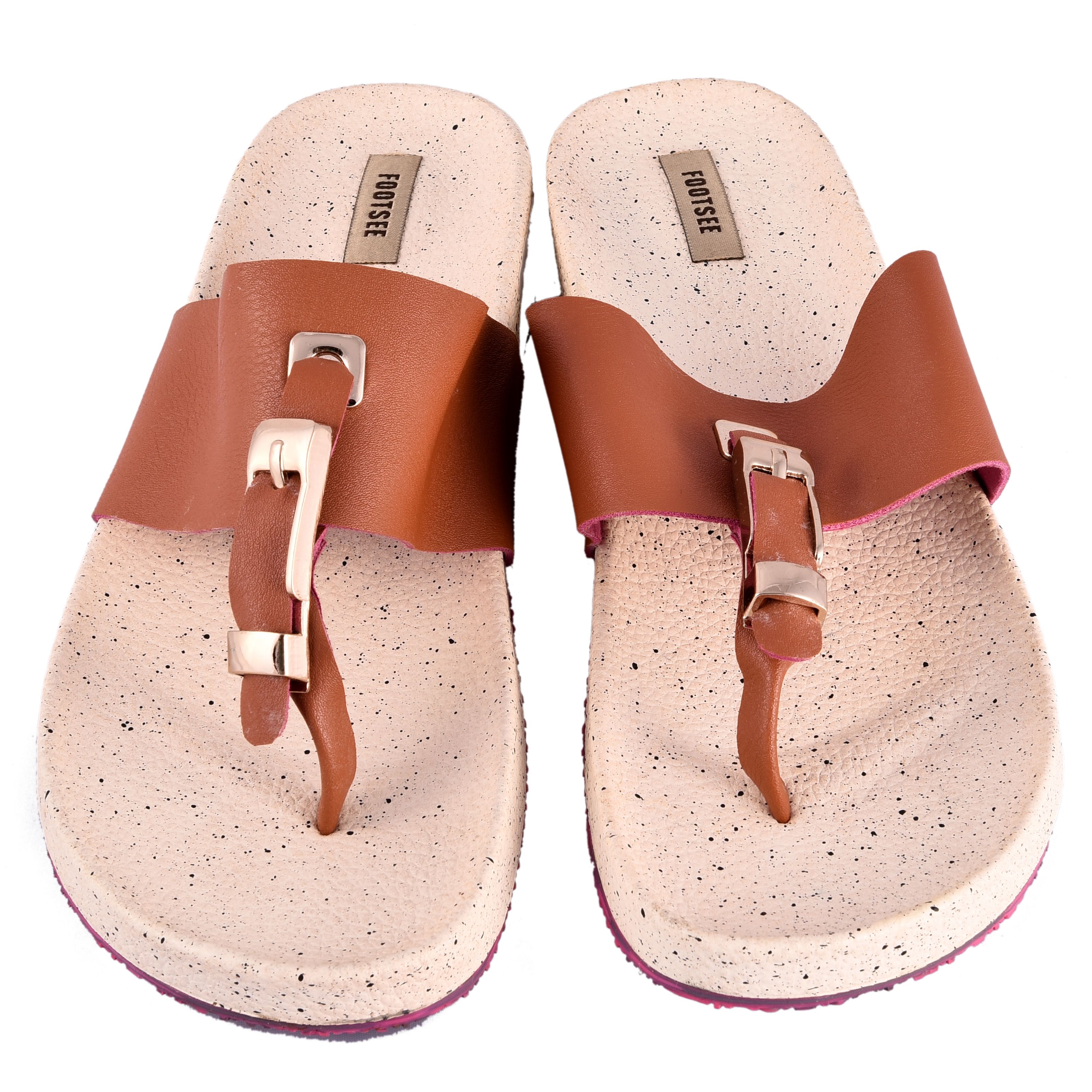 tan summer flats