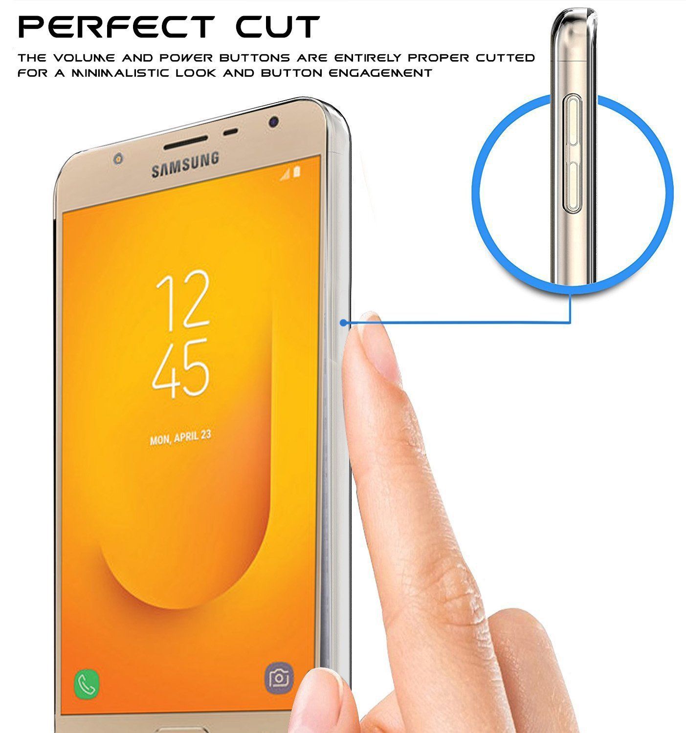 Samsung J7 Duo Soft Silicon Cases Kwality Transparent Plain Back Samsung J7 Duo Soft Silicon Cases Kwality Transparent