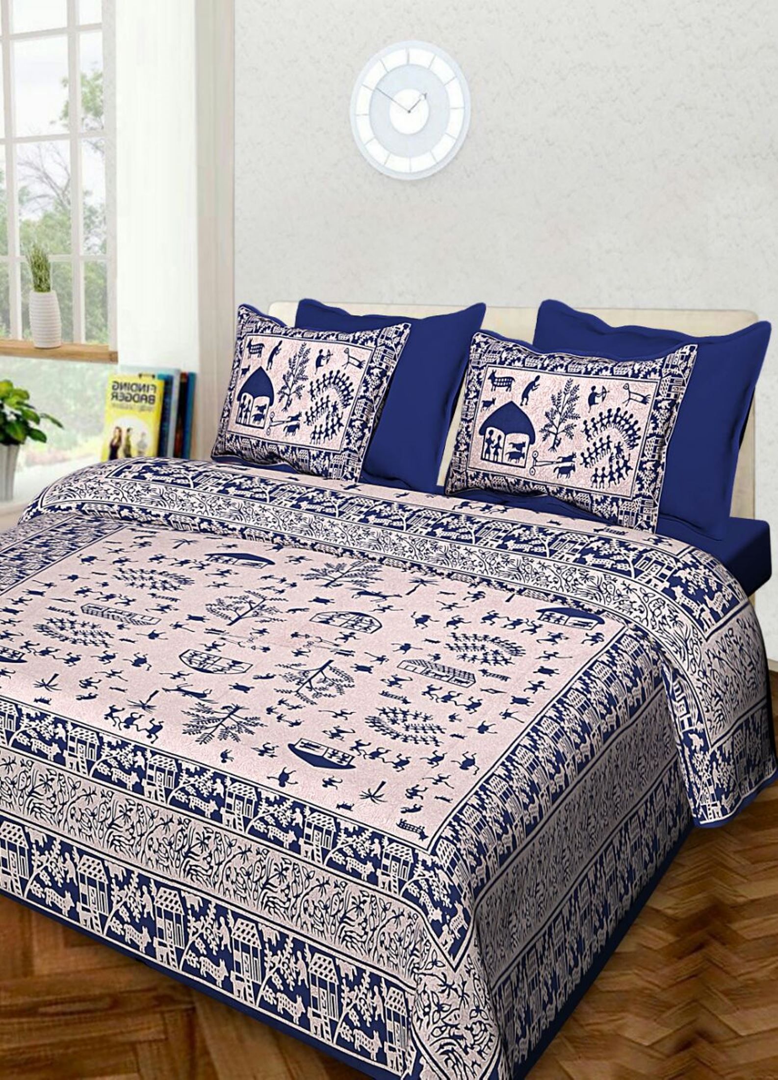 N2 Cotton Double Bedsheet with 2 Pillow Covers Buy N2 Cotton Double