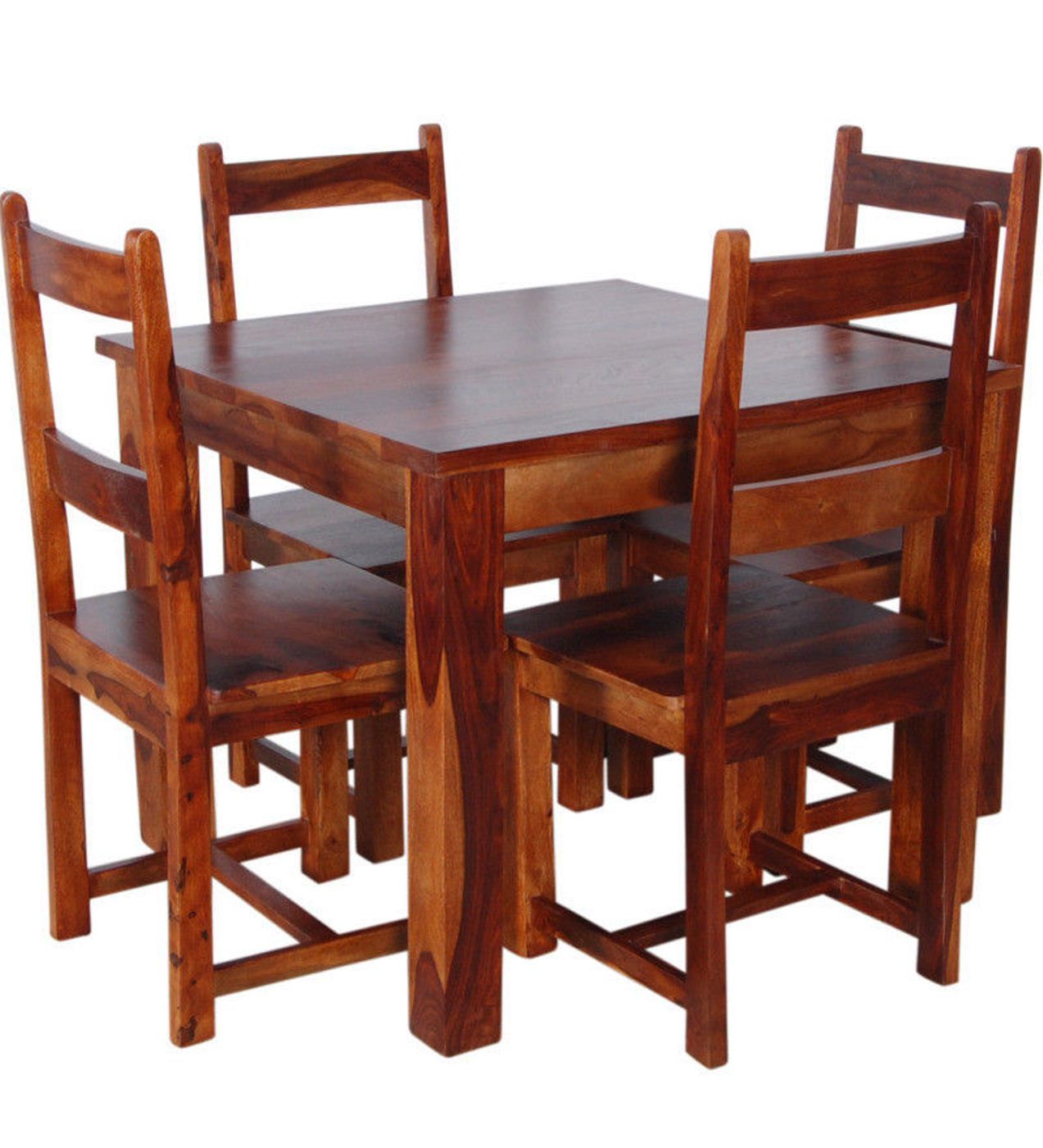 Contemporary Dining Table with Four Chairs / Four Seater Dining Set