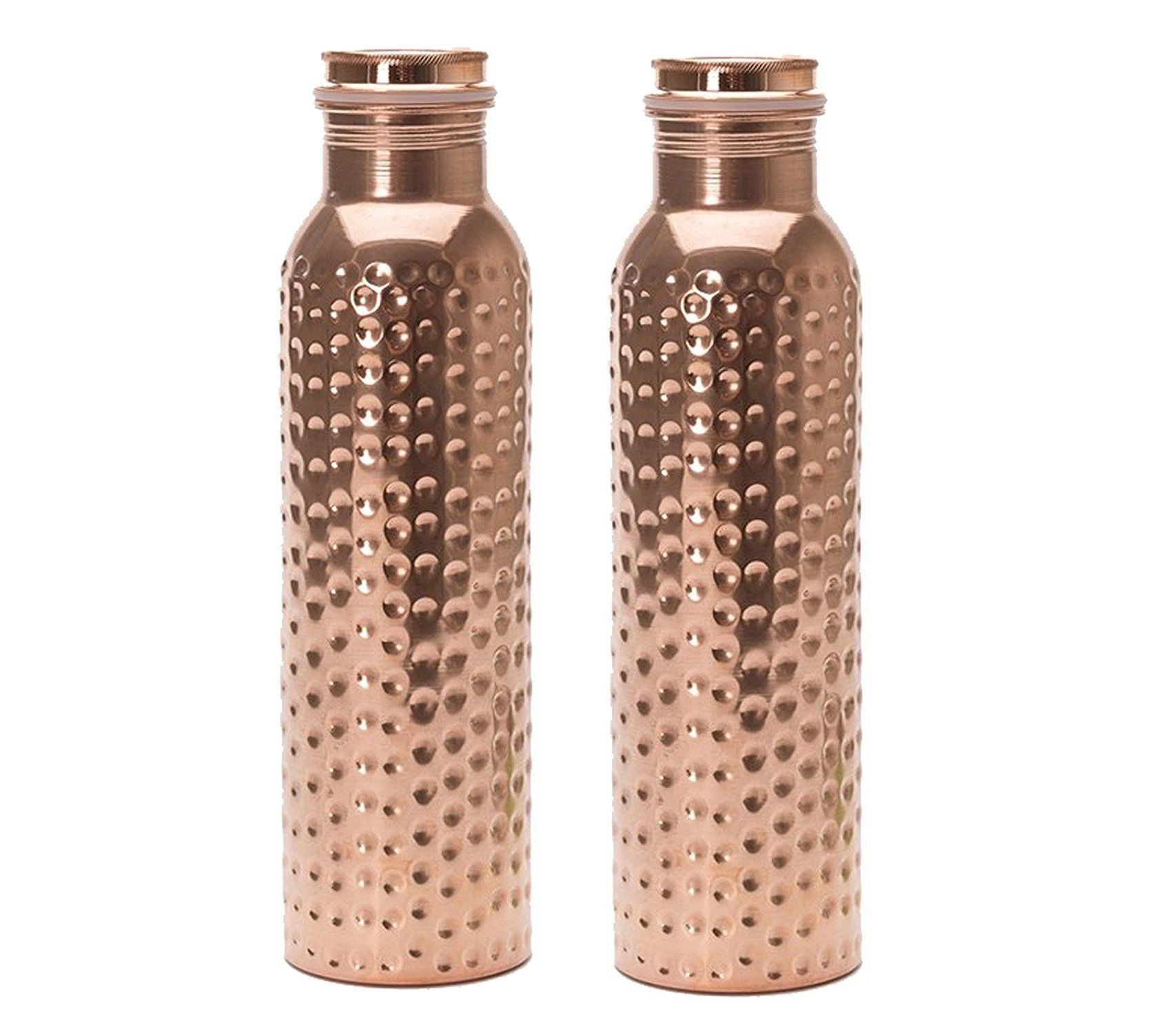 KC Copper Bottle Hammered 1000 ML Set of 2 Buy Online at Best Price in India Snapdeal