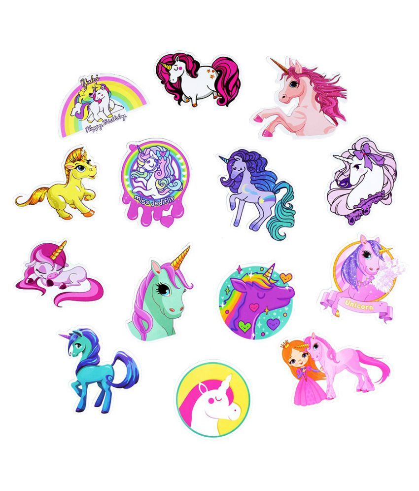 30pcs mixed unicorn cute cartoon sticker dream anime kids toy stickers