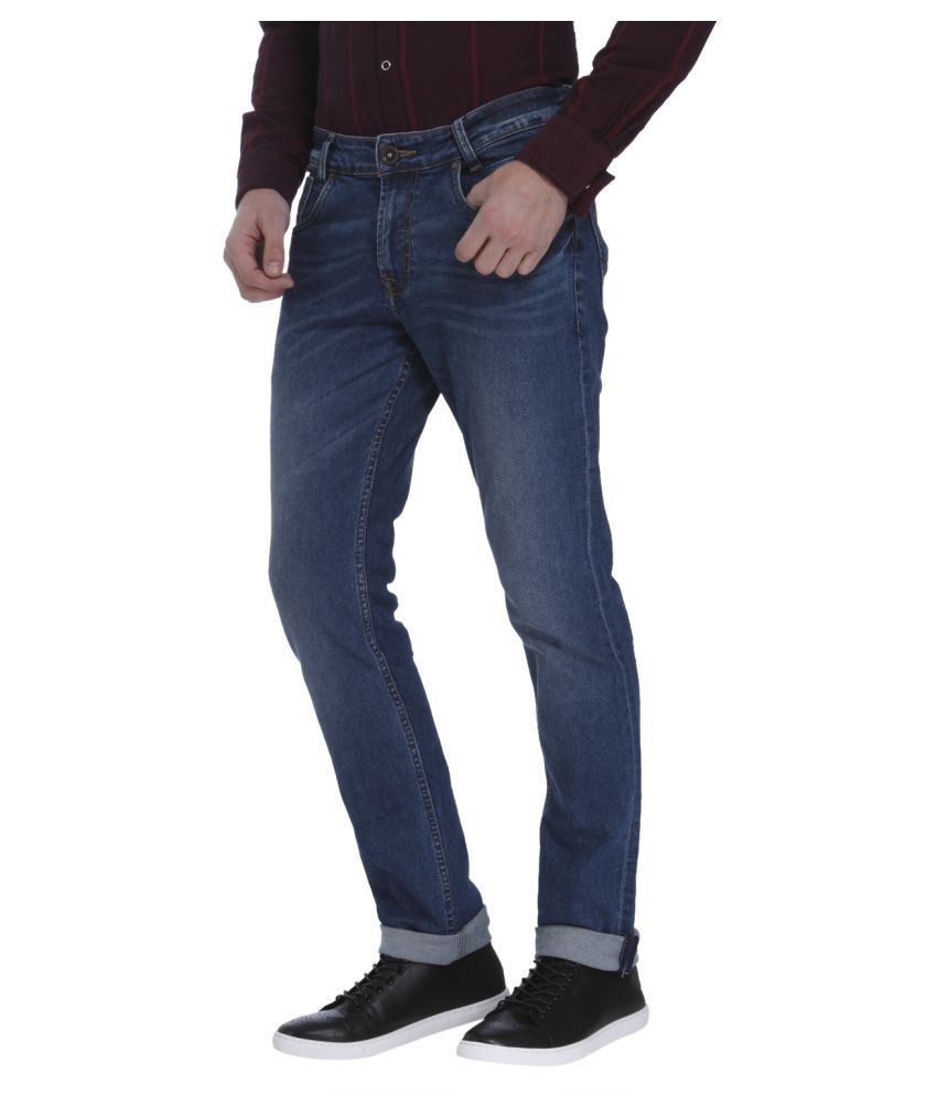 mufti slim men blue jeans