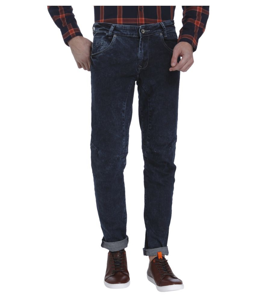 mufti slim men blue jeans