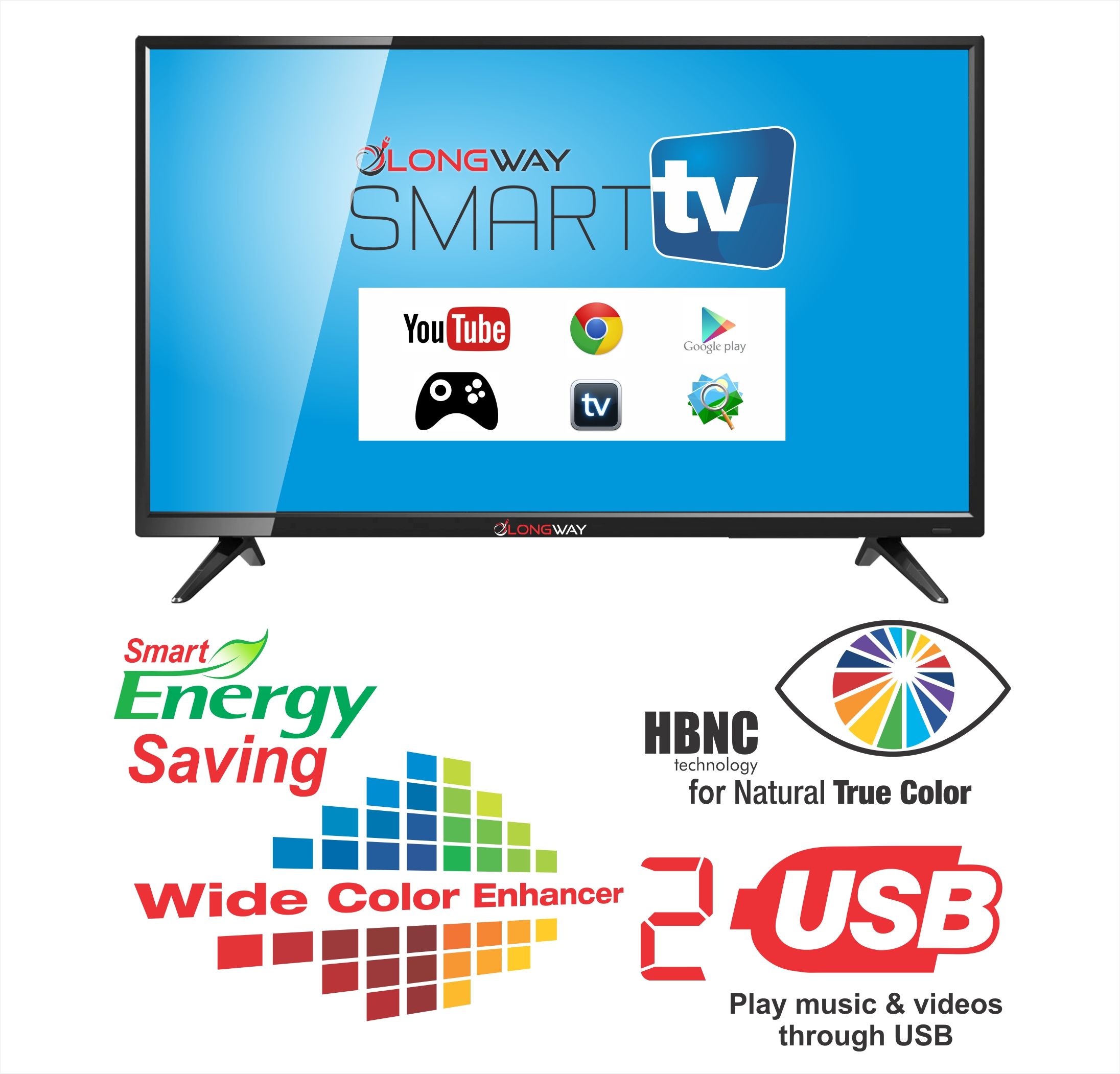 Buy LONGWAY ACT 55 140 cm 55 Full HD FHD LED Television line LONGWAY ACT 55 140 cm 55 Full HD FHD LED Television