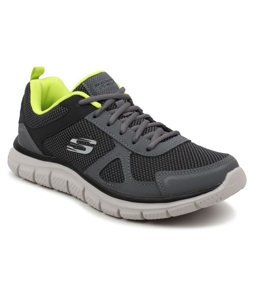 Skechers Men 52630 TRACK- BUCOLO Gray Running Shoes - Buy Skechers Men ...