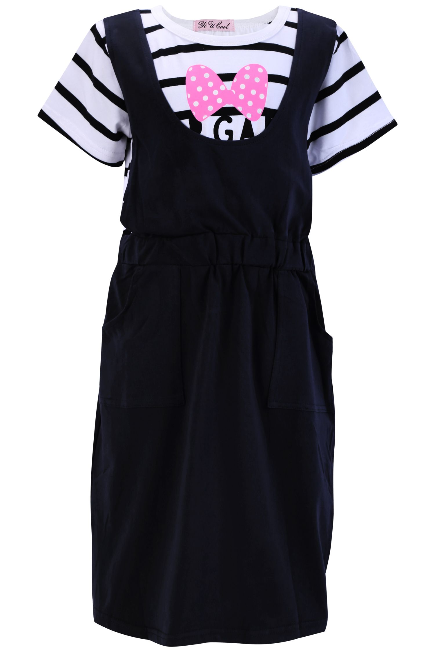 frock with inner t shirt for ladies