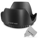 58MM Tulip Flower Lens Hood for Canon Rebel T5, T6, T6i, T7i, EOS 80D, EOS 77D Cameras with Canon EF-S 18-55mm f/3.5-5.6 IS Lens a