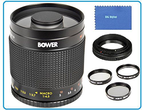 Bower 500mm F 8 Telephoto Mirror Lens For Pentax K M K X K R K 01 K 3 K 5 K 5 Ii K 5 Iis K7 K R K10d Kd K 30 K 50 K Price In India Buy Bower 500mm F 8