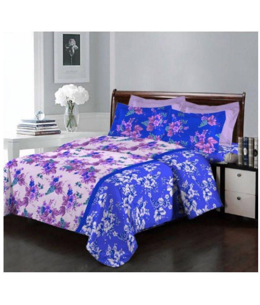 Bombay Dyeing Cotton Double Bedsheet with 2 Pillow Covers Buy Bombay