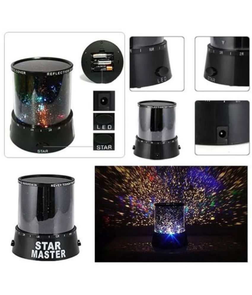 Kanha Star Master Projector Night Lamp With USB Charging Multicolour