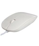 Terabyte White Standard Ultra Slim USB Wired Mouse 2.4 GHz with 1 year warranty