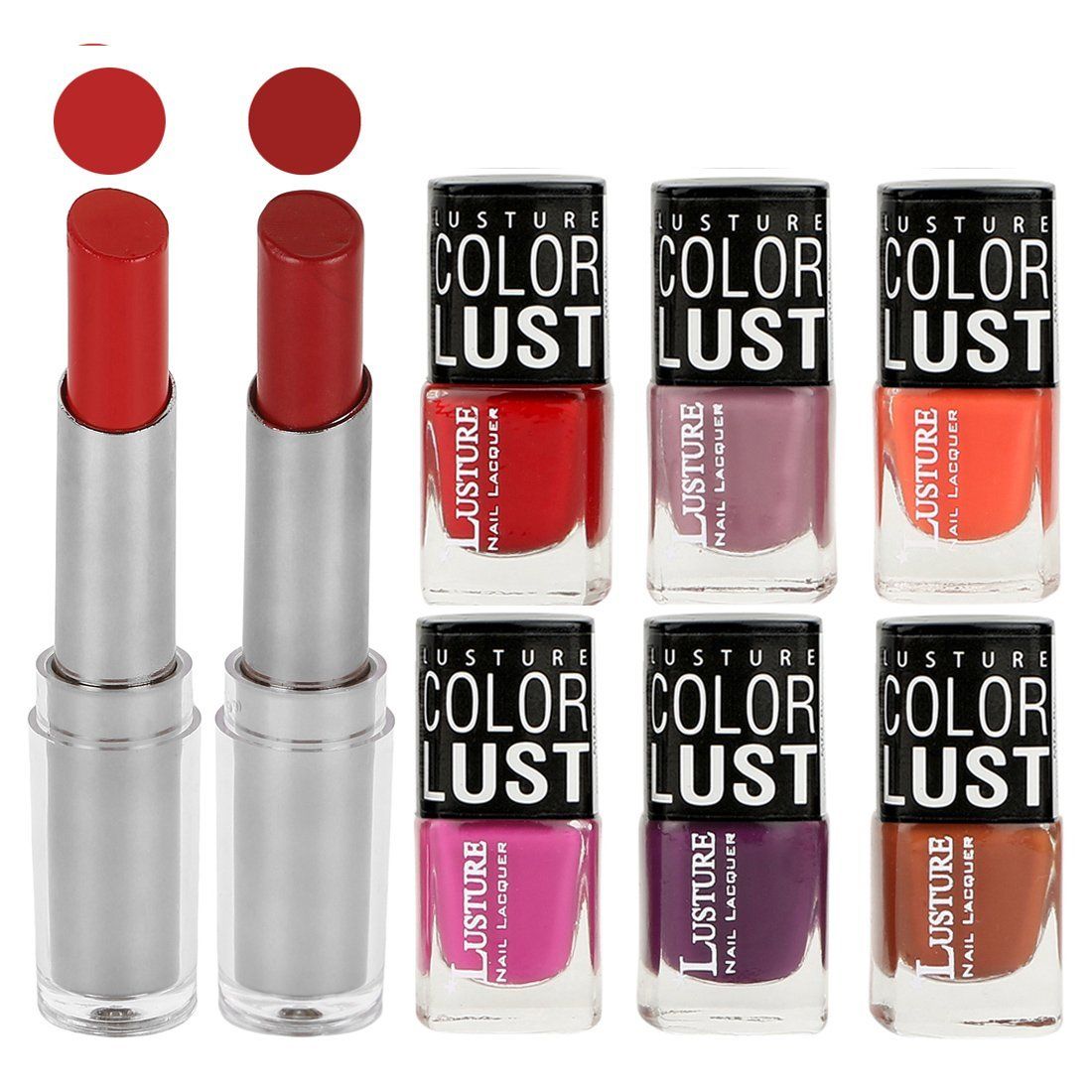 Ramble Lipstick & Nail Polish Set 50 Nail Polish Multicolour ...