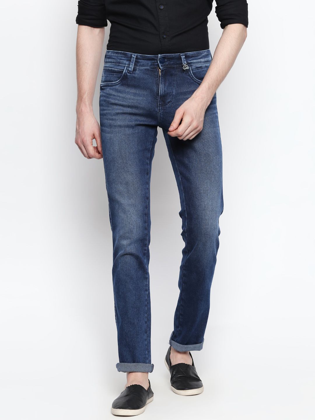 INTEGRITI Blue Slim Jeans - Buy INTEGRITI Blue Slim Jeans Online at ...