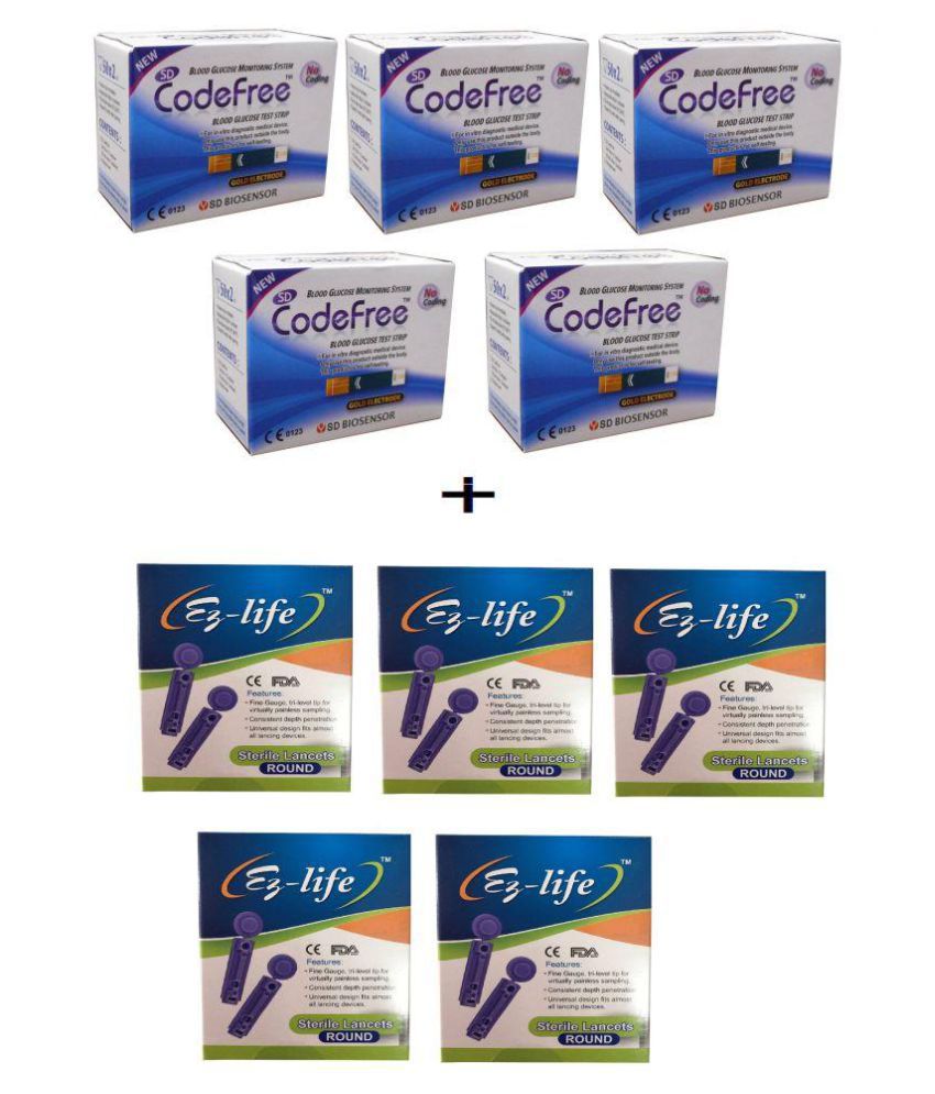     			SD CODEFREE 500 Strips + 500 Lancets