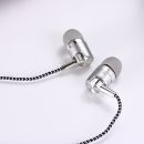 Gange Braided wiring rope headset In Ear Wired Earphones With Mic