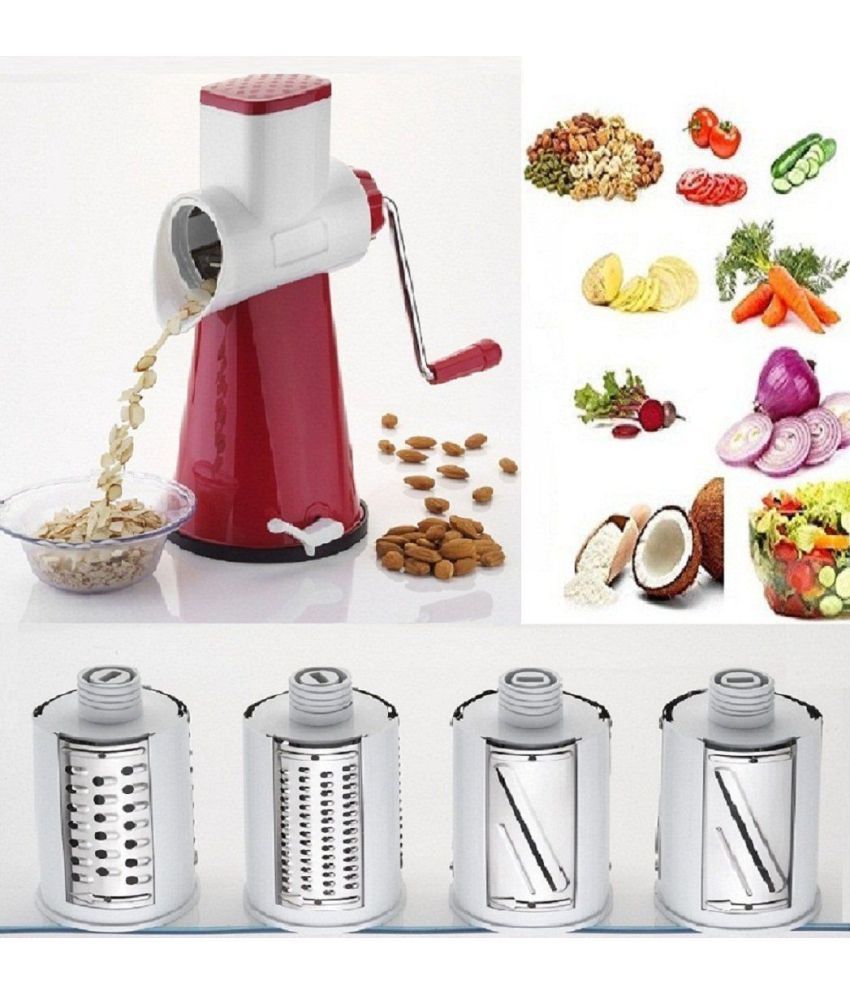ROYAL 4 IN 1 SPPEDY ROTARY DRUM GRATER SLICER NICER DICER, WITH 4