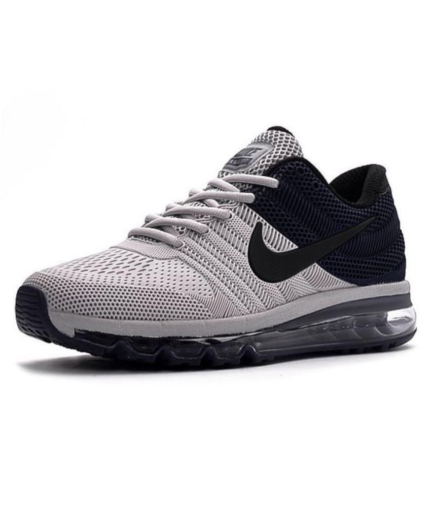 nike air max 2017 rubber grey running shoes