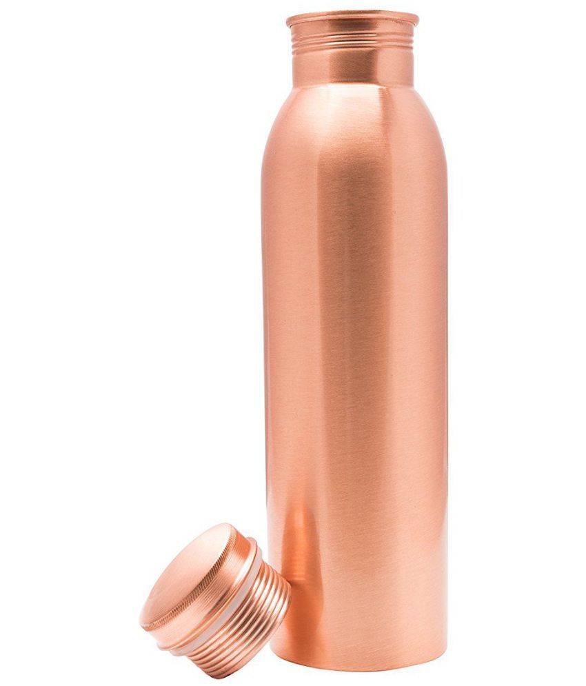 Heaven Decor Brown 1000 ml Copper Water Bottle Set of 1 Buy Online at Best Price in India