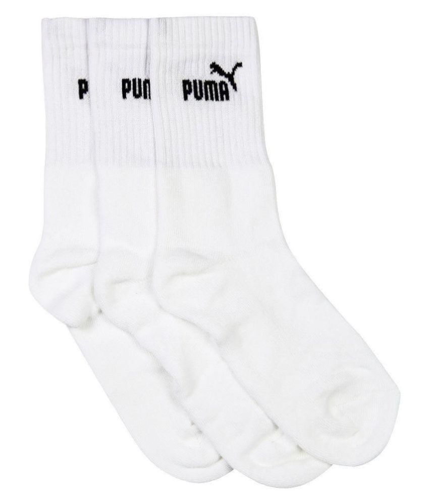 Puma White Casual Mid Length Socks: Buy Online at Low Price in India ...