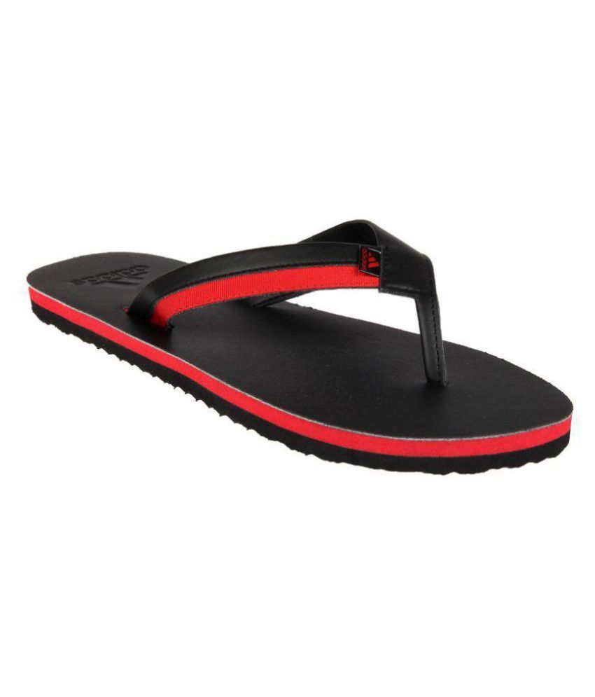 adidas black daily slippers