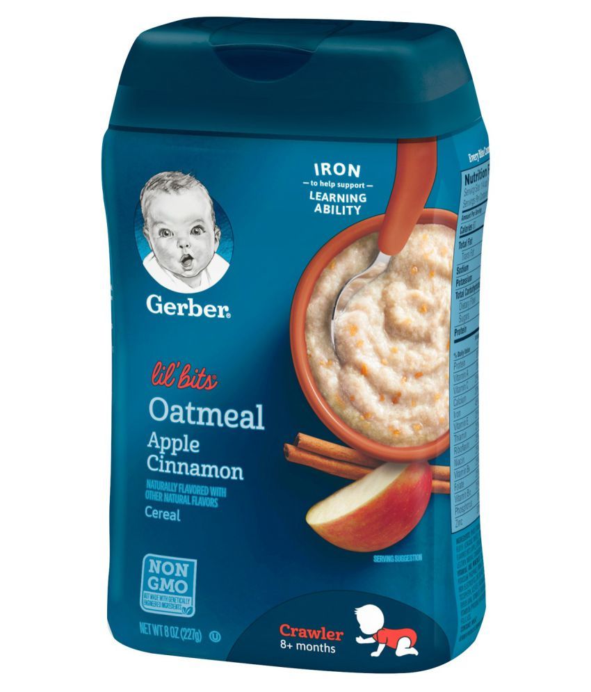 Gerber Gerber Baby Food Lil'Bits Oatmeal Apple Cinnamon Cereal 227g