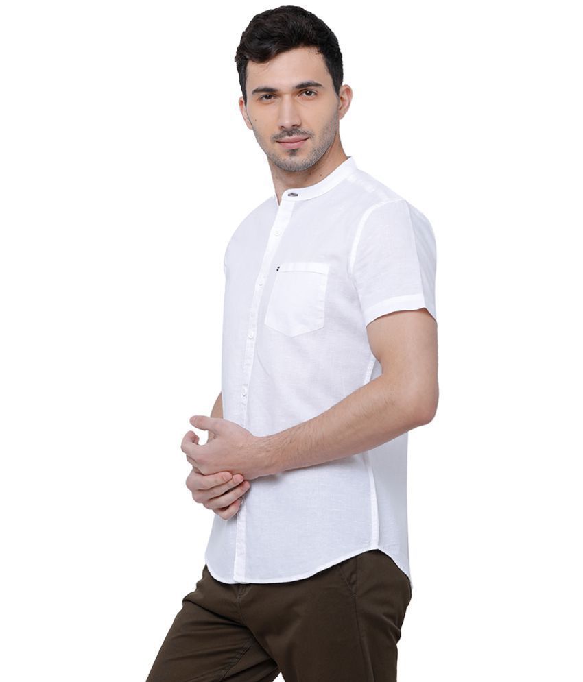 men's formal white shirt slim fit