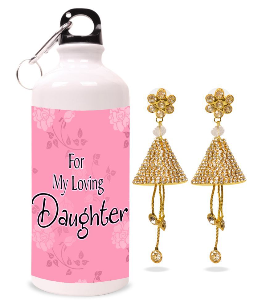 For My Loving Daughter Earring & Sipper Hamper Buy Online at Best